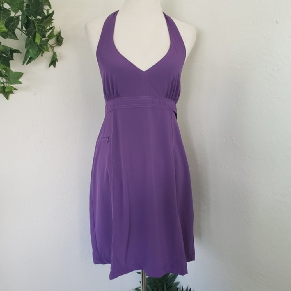 Athleta Sports Dress Purple Halter Sports Athletic sz 14P